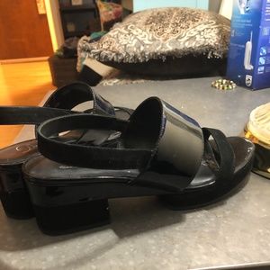 Tres Cool Patent Leather Sandals